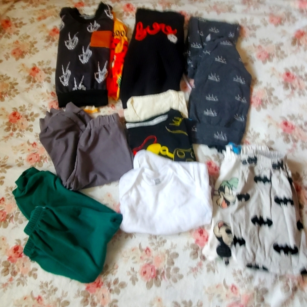 Lot Of 12 Pieces, 12 Month Baby Boy Clothes  Gently Used
